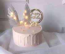 Igbel Xiamen birthday cake angel cartoon cake Pink cake net celebrity cake little beauty