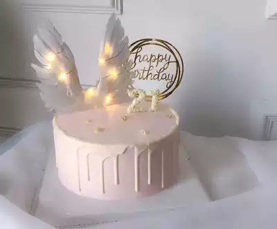 Igbel Xiamen birthday cake angel cartoon cake pink cake Net red cake small beautiful