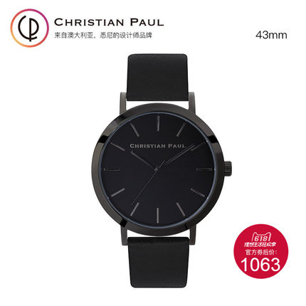 Christian Paul手表男士石英表时尚简约小众品