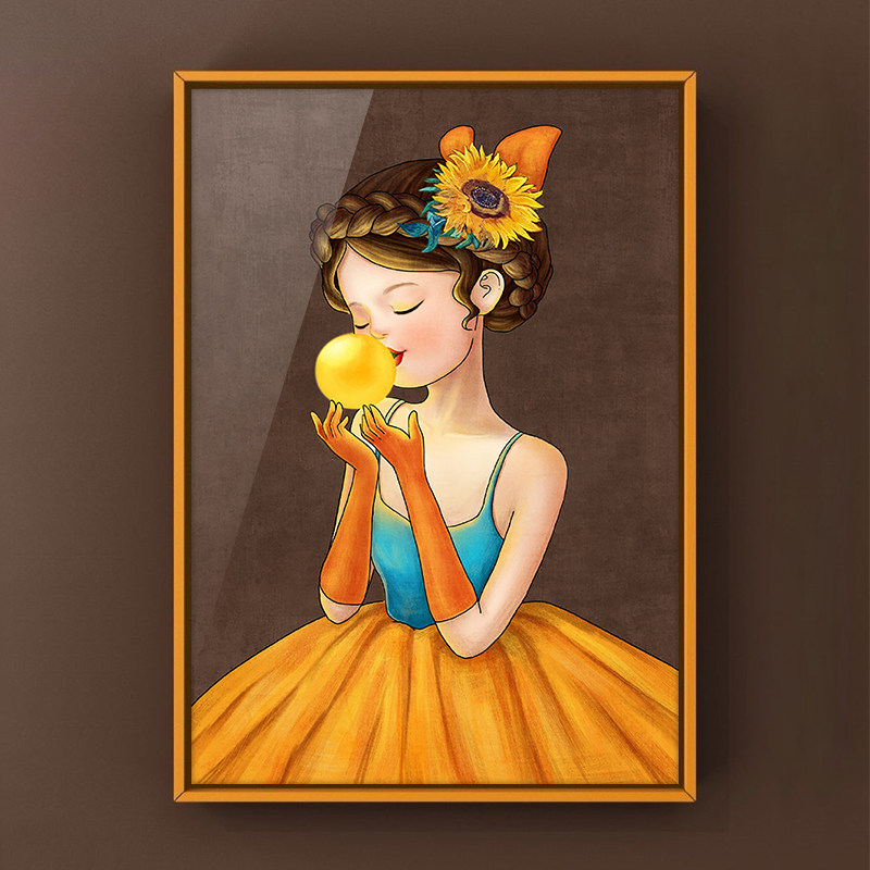 Bubble girl princess cross stitch 2021 New thread embroidery living room simple modern bedroom small hand embroidered