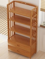 Bookcase solid wood childrens simple home storage bamboo space student creative living room shelf Shelf shelf landing