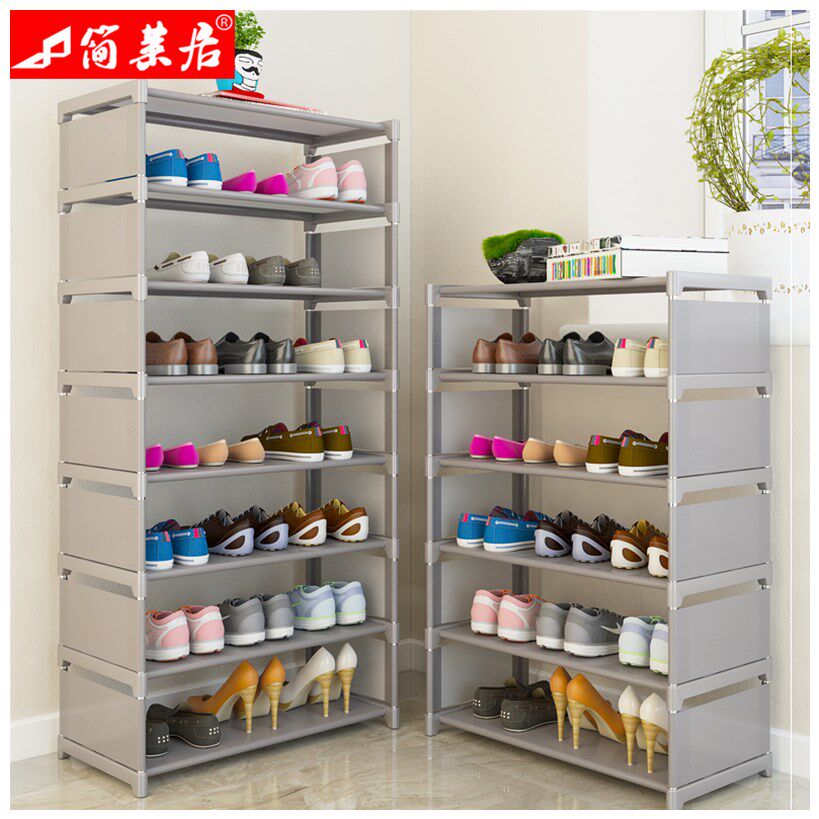 Shoe Rack Simple Doorway Multilayer Home Economy Type College Student Shoe Cabinet Dust-proof Dormitory with Contained God-Instrumental Shoe Rack