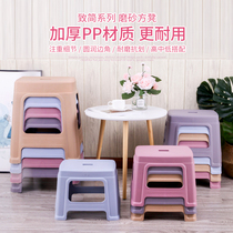 Plastic Stools Home Fashion Chairs Thickened Adult Dining Room Table Minima Bench Children Non-slip Cooked Rubber Bench