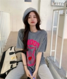 Модная мультяшная бархатная базовая приятная телу дизайнерская футболка, популярно в интернете, тренд сезона