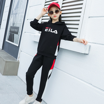 New Pint Chrome Anta Goose 2022 Chunqiu girl suit CUHK Tong Xiaogirl Childrens casual sports girl Wei clothing