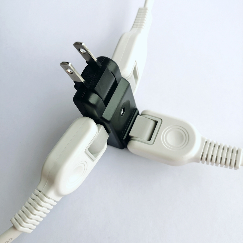 Japanese Ultra-Thin Flat Plug Foldable Rotating Mini Gap Charger Adapter, One-To-Two Wireless Two-Hole Directional Conversion Socket