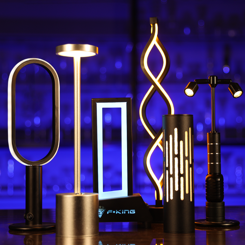 Bar table lamp charging LED bar table lamp table lamp creative dining room clear bar table lamp night light bar atmosphere lamp