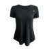 Vẻ đẹp mảnh dẻ của Anh trở lại chẻ sợi áo thun thể thao vest nhanh khô yoga chạy áo sơ mi nữ tay ngắn - Áo phông thể thao áo thun thể thao nam Áo phông thể thao