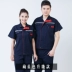 Ngày hè quần yếm ngắn tay phù hợp với áo khoác mỏng nam chống mài mòn tự động sửa chữa trang trí xưởng bảo hiểm lao động quần áo tùy chỉnh shop quần áo nam Bộ đồ