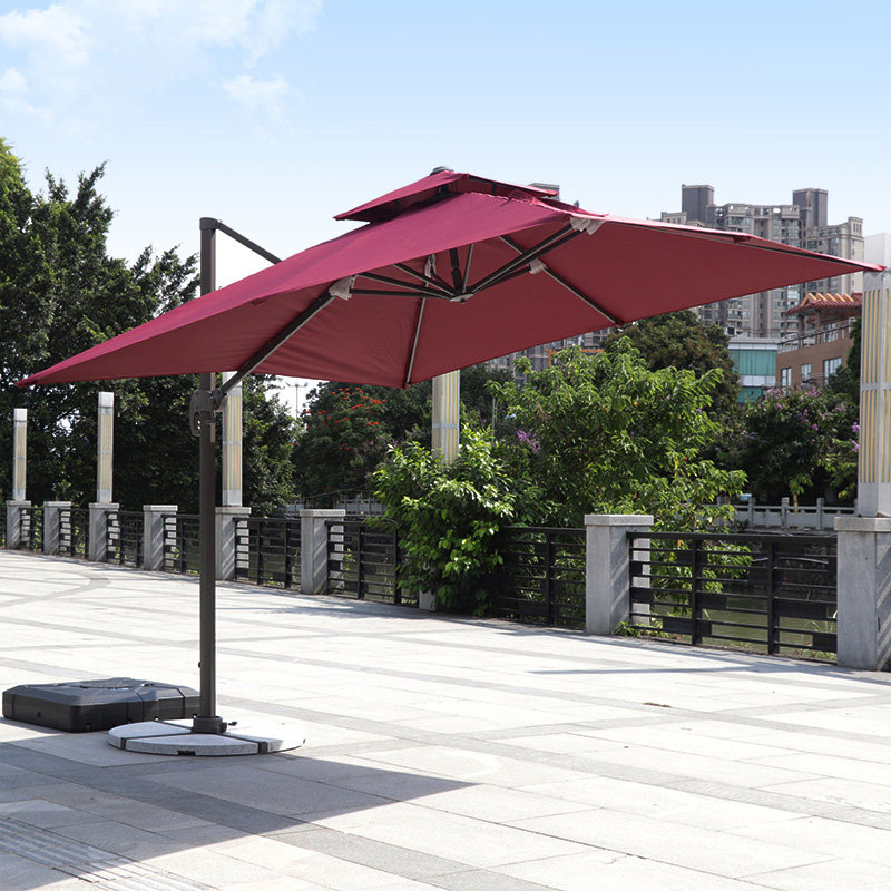 Roman Umbrella Garden Umbrella Outdoor Parasol Villa Garden Terrace Balcony Round Square Outdoor Sentry Box Parasol