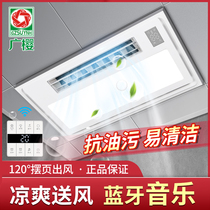 Kitchen cool blaster Lighting two-in-one electric fan Embedded bathroom integrated ceiling air cooler Air-conditioned cold blaster