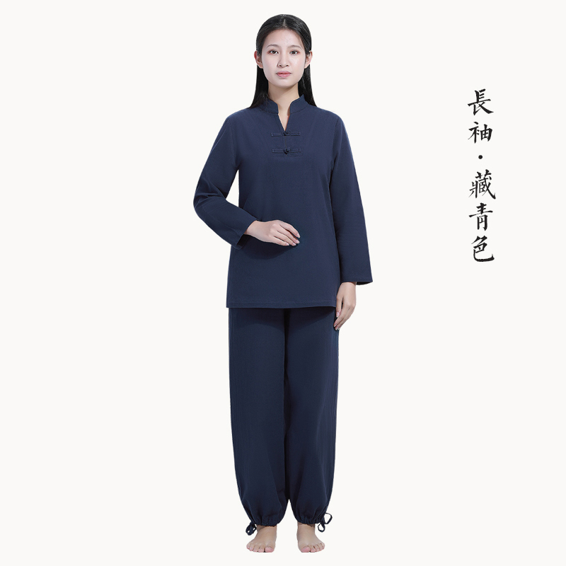 Ăn mặc Nhà Suit Vintage Han Quần áo Yoga đơn Li của Trung Quốc FengZen nữ ăn mặc Thiền