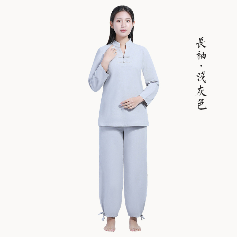 Ăn mặc Nhà Suit Vintage Han Quần áo Yoga đơn Li của Trung Quốc FengZen nữ ăn mặc Thiền