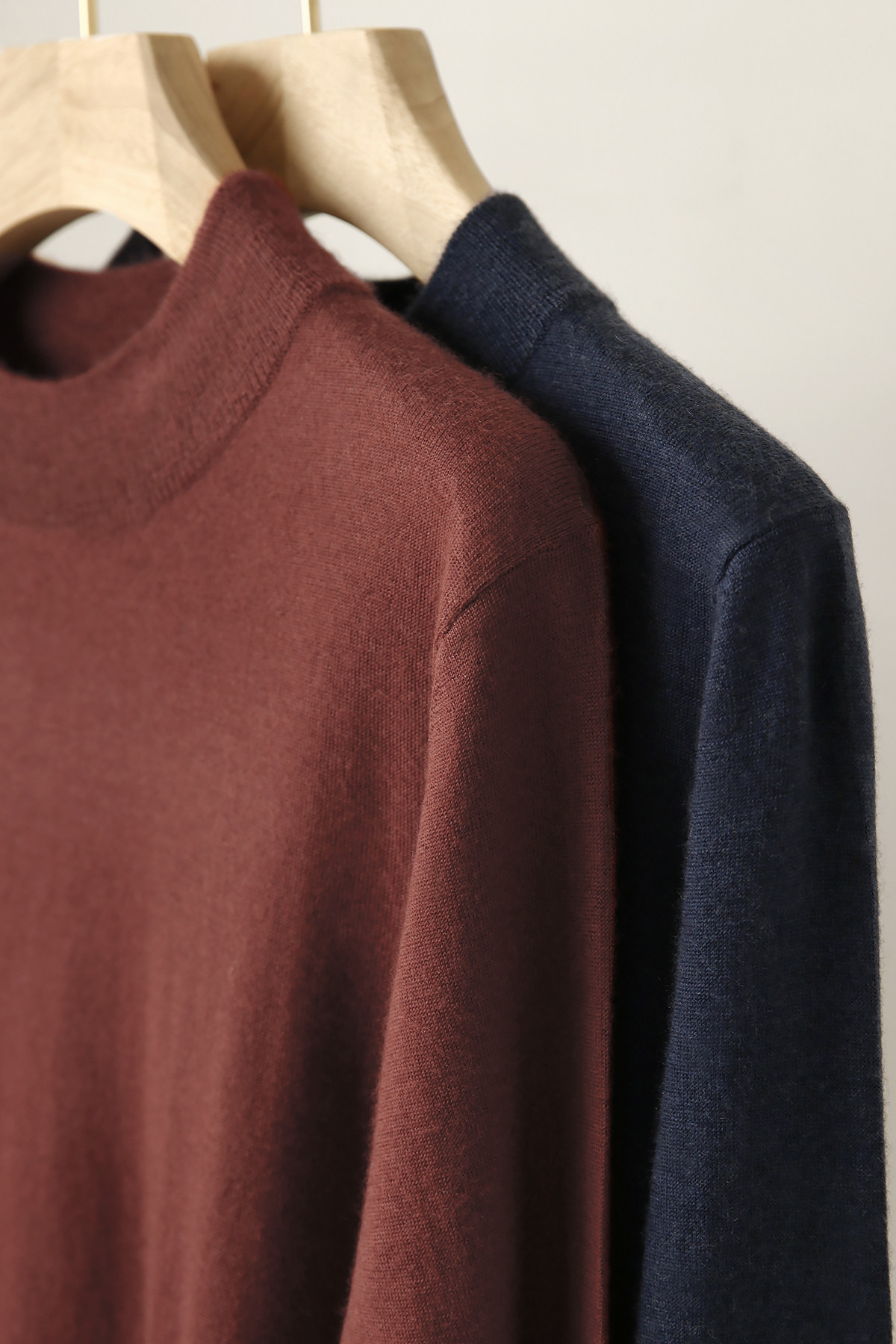 APCSHOP Spring New Pure Color Stitch Cardijo for casual men and women 100 hitch loose fine spinning pure cashmere