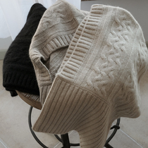 APCSHOP hair line cap 2021 new 100 lap fashion warm even cap neck jacket knit with pure cashmere hat