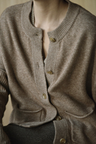 APC Autumn Winter Sweater Recommendation Easy Commute 100 Lady Long Sleeve Cardiovert Knitwear Round Collar Knit Jacket