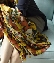 APCSHOP Italy NEW AUTUMN WINTER LADIES 100 HITCH Decorative Printed Multipurpose Lamb Wool Scarves shall be shawl