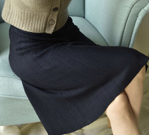 APCSHOP new high-waisted a skirt 2021 spring mid-length spring and autumn woolen cashmere skirt children Joker