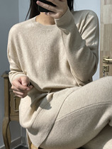 APC spring selection recommended 2022 new ladies loose long sleeves knit European and American minimalist wind pure mountain cashmere