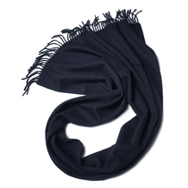 APC Kaiji Minew Recommended for men and women General length Warmth Thickening Winter Pure Color Water Corrugated Cashmere Scarves