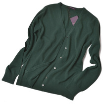 APC velvet tip sharing designer Slim vneck cashmere sweater womens cardigan encrypted fine woven long sleeve Solid Color BASIC