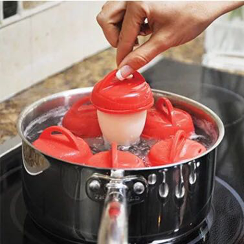 ca nấu mì Trứng ốp la mới ăn sáng nhà bếp không dính silicone dễ dàng mini nhỏ hấp trứng sáu gói - Nồi trứng nồi lẩu điện mini của lock&lock