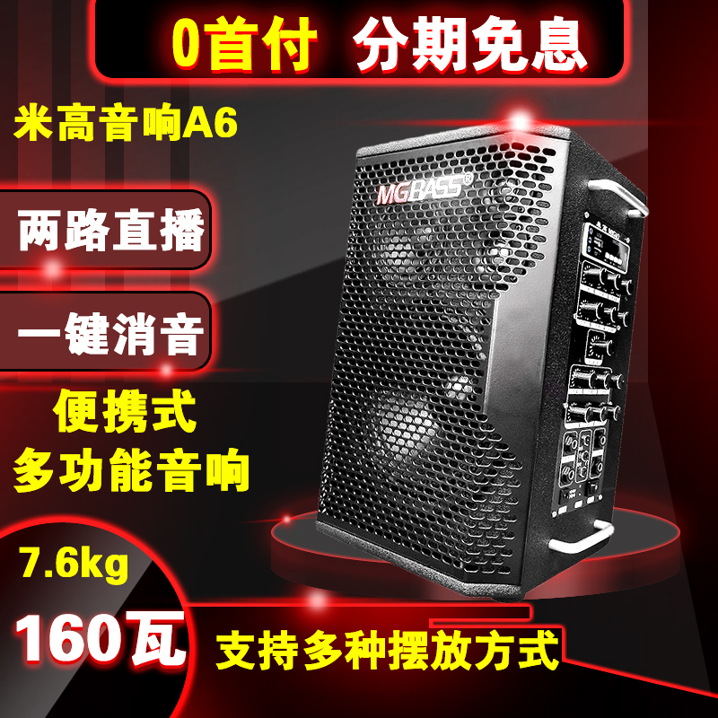 Michael A6 speaker outdoor folk guitar singing street singer Road Saxophone live audio