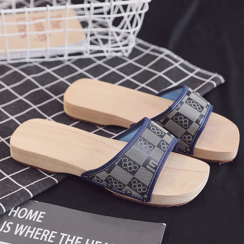 2024 Summer Paint-Free Unisex Couple Clogs Non-Slip Casual Wooden Slippers Healthy Wooden Shoes