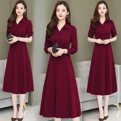 French Outlet Bargain Women's Luxury Brand Discount Original Stock Clearance Mid-Length Dress Spring New Style Elegant French Outlet Bargain Women's Luxury Brand Discount Original Stock Clearance Mid-Length Dress Spring New Style Elegant