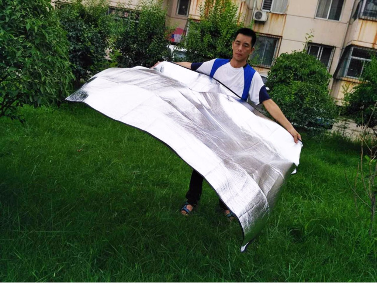 Và chăn nuôi nhà nước UL siêu nhẹ pad nhỏ khối lượng hai mặt lá nhôm nhiều người mat ngoài trời cắm trại dã ngoại tấm chăn ẩm - Thảm chống ẩm / Mat / Gối thảm xốp cho bé