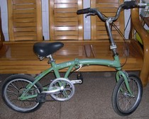 Original Japanese imported second-hand bicycle 14 inch folding aluminum alloy frame folding aluminum alloy bicycle