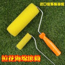4 inch 8 inch sponge hair pulling roller brush diatom mud texture construction tool