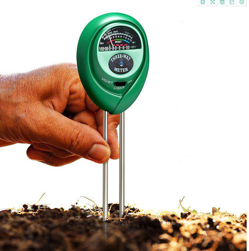 Three-in-one horticultural detector products Soil hygrometer Multi-function illuminance pH and ph hygrometer