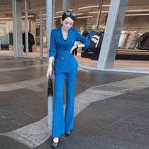 Anti-season special price 339 Superior Sensation Fried Street Design Sense Double-row Buttoned Suit Jacket Spring Autumn Breeze Suit Suit