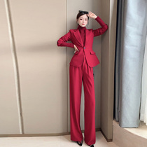 Anti-season special price 349 High Sensation Fried Street Professional Temperament Suit Jacket Spring Autumn Broadlegged Pants West Suit Foreign Air