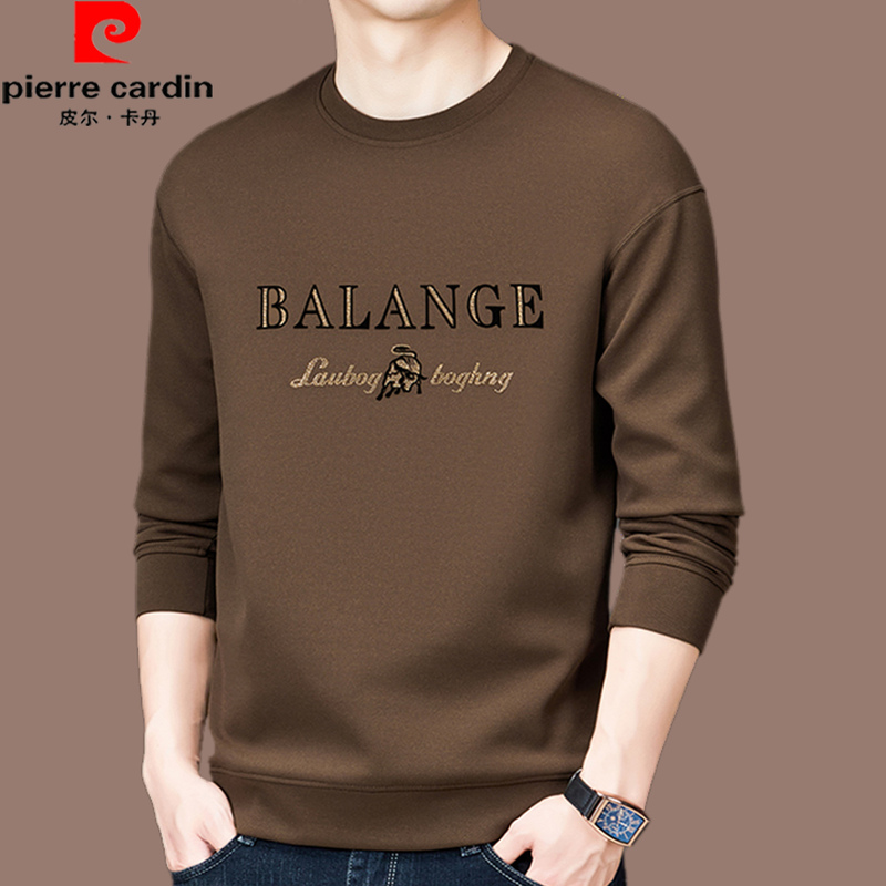Authentic Pierre Cardin High-End Long-Sleeve Sweatshirt for Men, New Spring and Autumn Pure Cotton T-Shirt, Fashionable Casual Base Shirt, Trendy T-Shirt Authentic Pierre Cardin High-End Long-Sleeve Sweatshirt for Men, New Spring and Autumn Pure Cotton T-Shirt, Fashionable Casual Base Shirt, Trendy T-Shirt