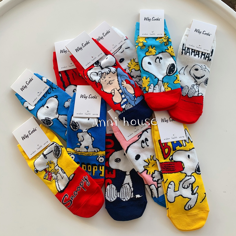 Cartoon Socks for Women, Cute and Quirky, Korean and Japanese Style, Trendy Short Socks, Shallow Cut, Unique Korean Version, Preppy Style