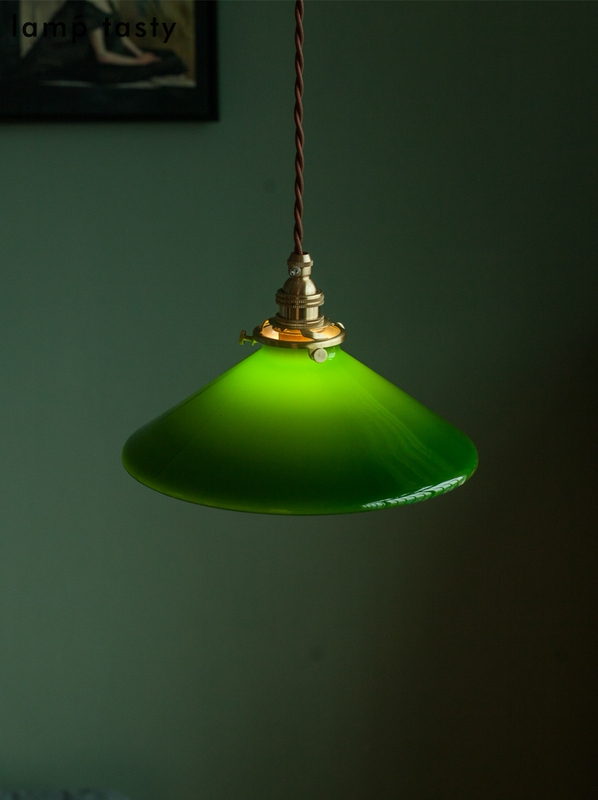 Old Shanghai Retro Green Glass Chandelier Japanese-Style Vintage Vantage Homestay Restaurant Window Tea Room Chandelier
