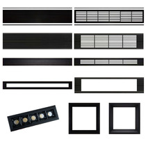 Integrated ceiling honeycomb large plate LED light grid lamp 75150600 19 * 19 black and white square cylinder lamp aluminium grille