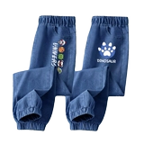 Осенние штаны для мальчиков, спортивные детские весенние тонкие джинсы, подходит для подростков