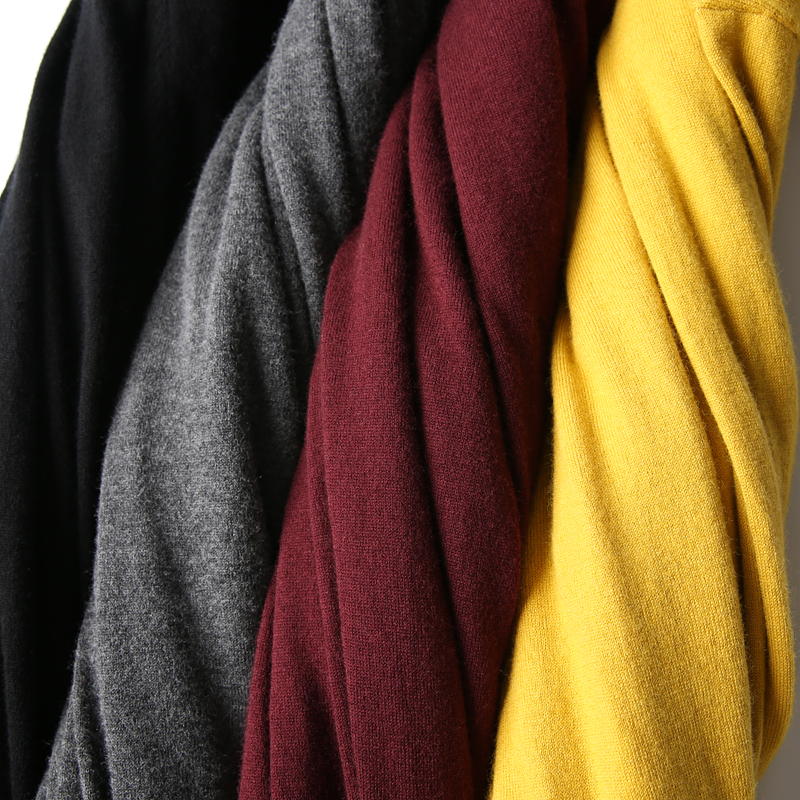 Thu đông 2017 hàng bò cổ điển chất lượng cao len cashmere 16 kim sợi rắn màu cao cổ áo len áo len nam Y94 áo thun dài tay nam