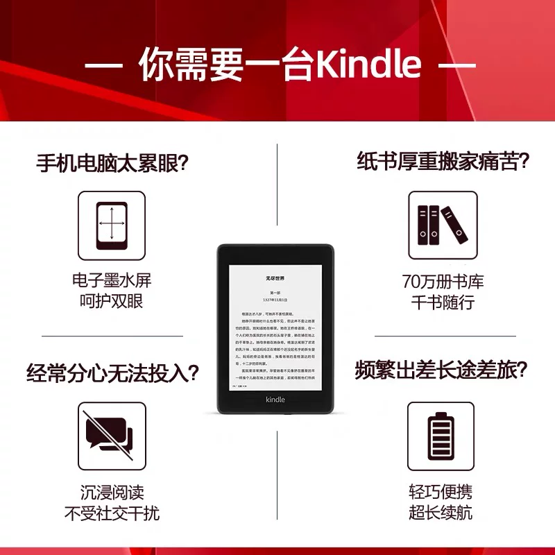Чтение Kindle Paperwhite5 с инк-экрана Oasis32G e-book reader e-paper книга KPW3