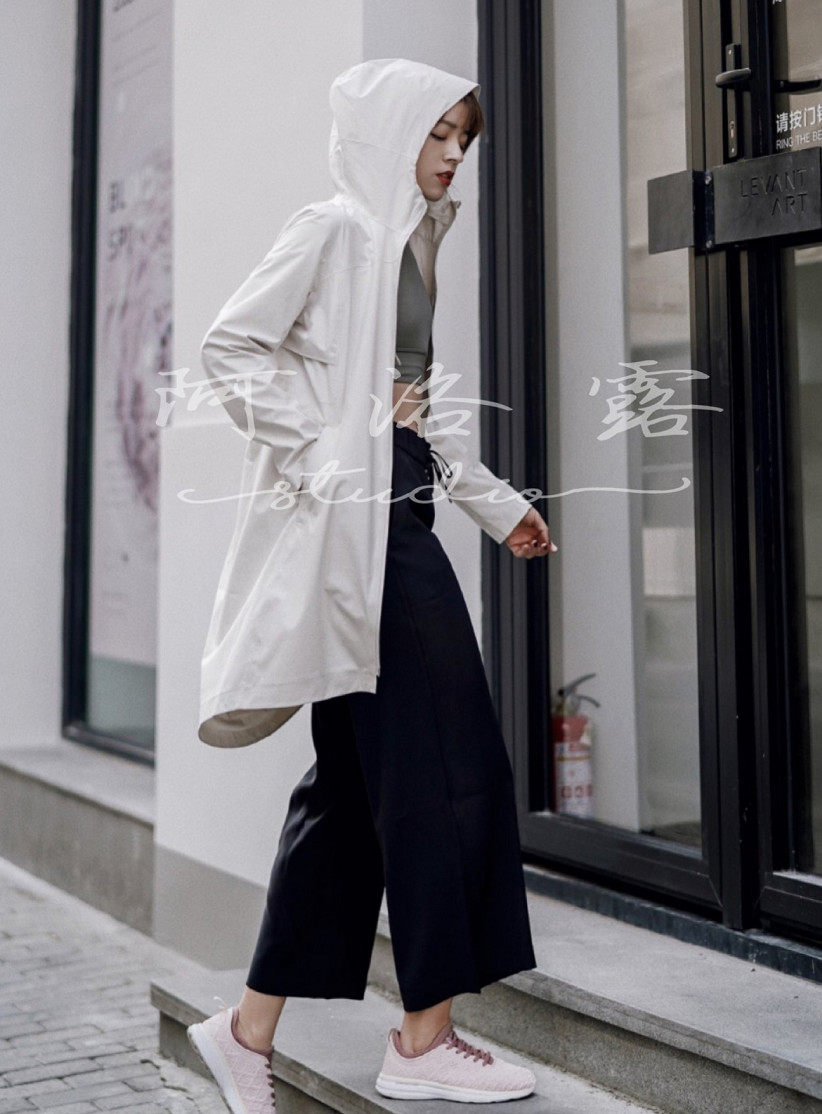 Spot lululemon Rain Rebel Jacket windproof waterproof mid-length casual windbreaker