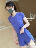 Покупка Lululemon быстро технически техническая с коротким рукавом фитнес и отдых классический короткий рукав