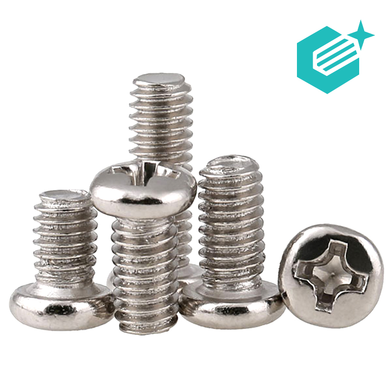 Nickel plated round head screw plus hard cross pan head screw electronic small screw big M1 M1 4M2 5M3M4M5 5M3M4M5