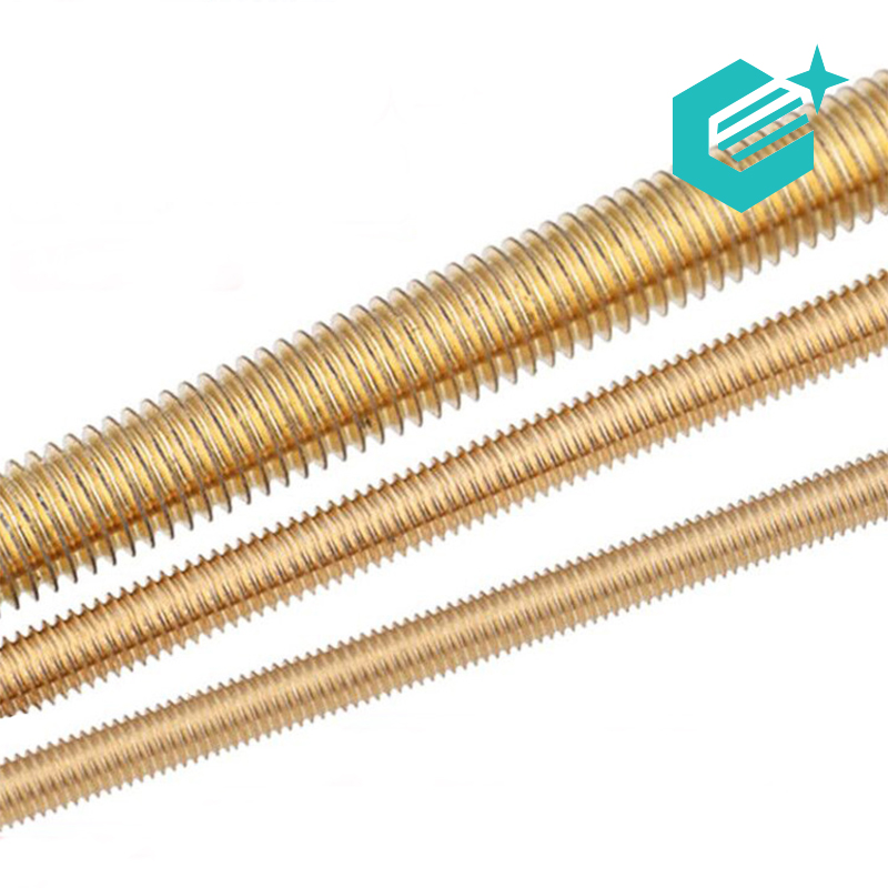 Copper screw rod tooth bar screw stud screw post M2M3M4m5m6m8M10M20 full tooth extended meter long screw rod