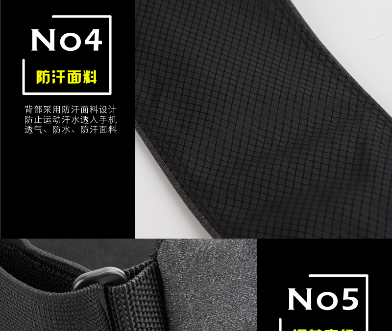 COTEO Velcro tăng cường túi dung lượng lớn đa chức năng đàn hồi khóa vô hình trường hợp điện thoại di động ví dây kéo - Túi 	mua túi đeo hông rẻ