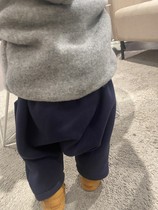 didibear spot instant baby plus velvet Big P pants warm soft Didi keep three