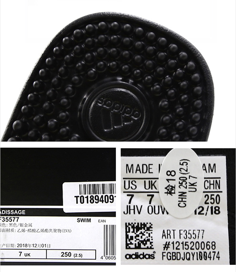Giày Adidas Adidas nam 2019 xuân mới chính hãng dép thể thao mang dép và dép F35577 - Dép thể thao dép gucci