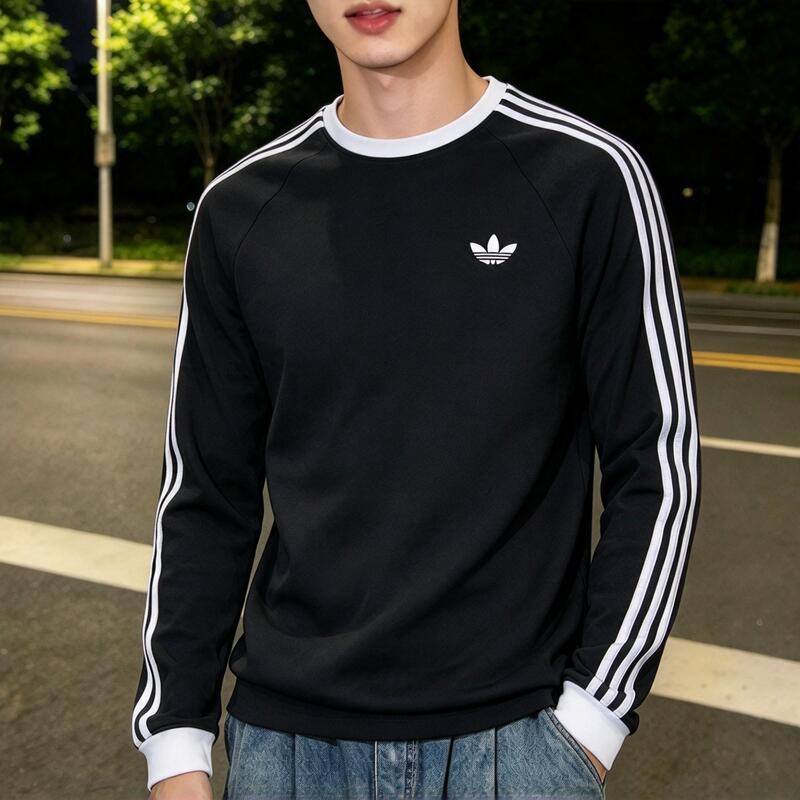 Adidas Adidas Trefoil Sweatshirt Men's Authentic Autumn Casual Round Neck Sports Long-Sleeved Top Pullover